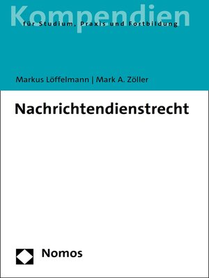 cover image of Nachrichtendienstrecht